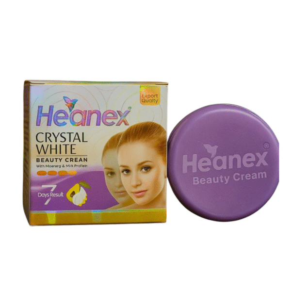 Heanex Crystal White Beauty Cream – Brightening Formula with Gold Dust & Multivitamins